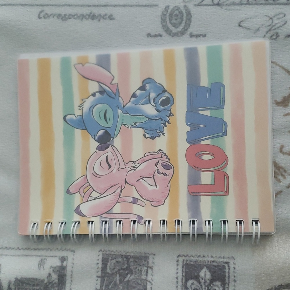 Mini Love Stitch Lines Spiral Notebook